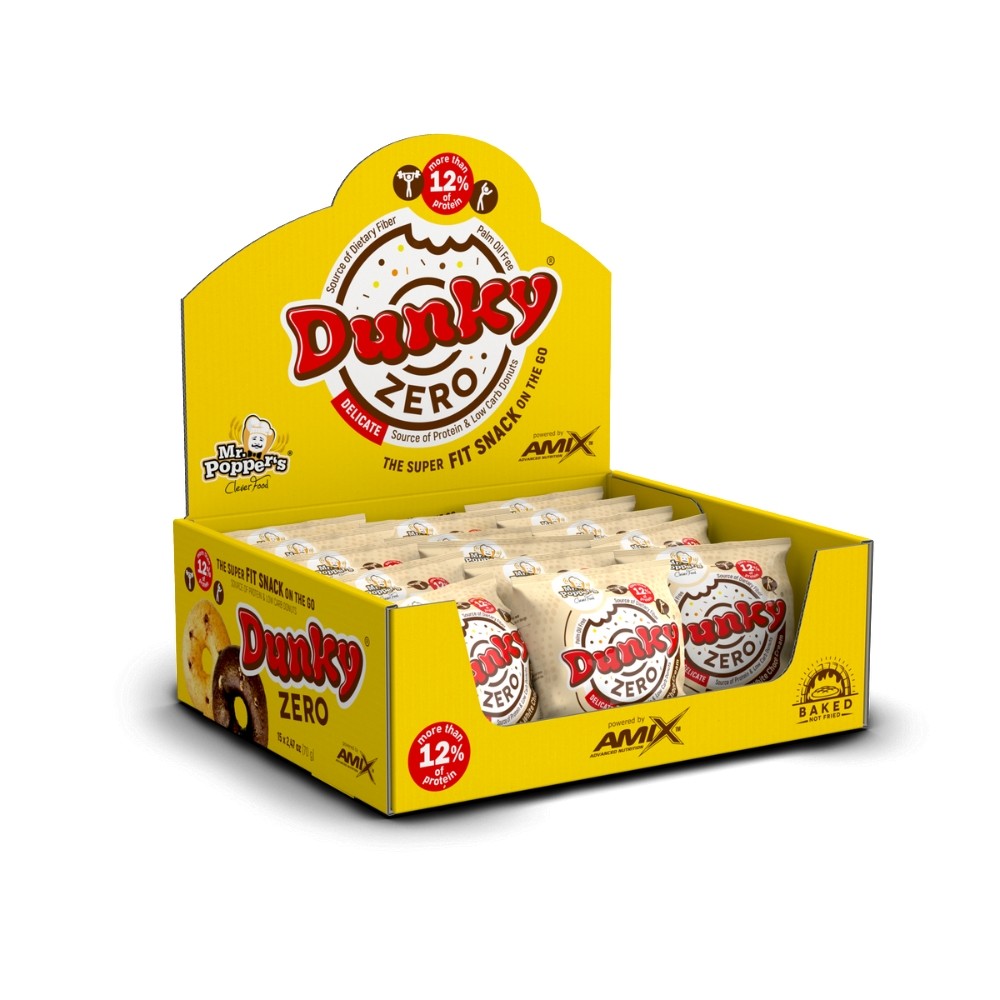 AMIX MR.POPPER DUNKY 15X70GR BLACK CHOCO BLANCO