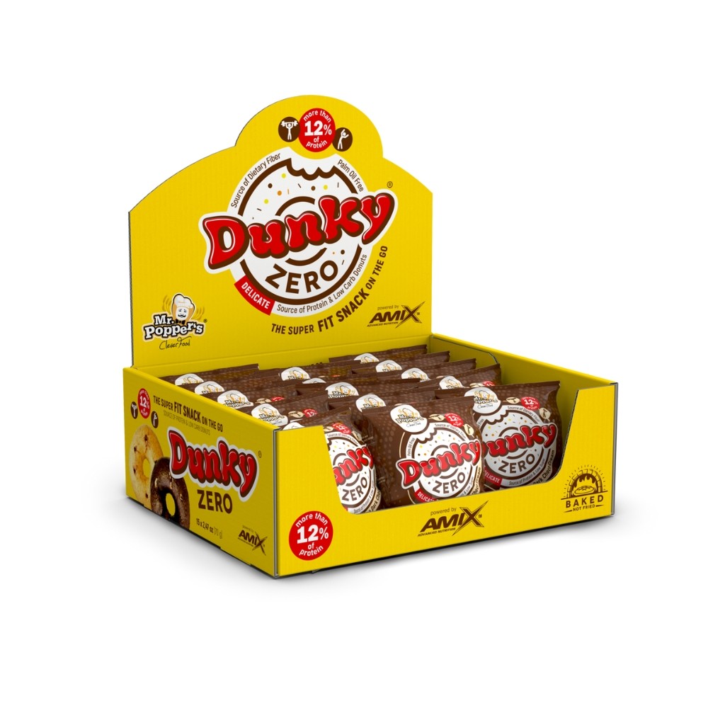 AMIX MR.POPPER DUNKY 15X70GR BLACK CHOCO NEGRO
