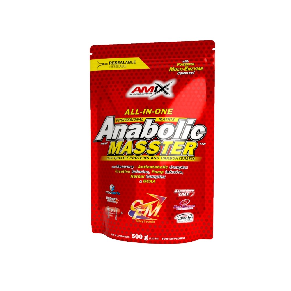 AMIX ANABOLIC MASSTER SACO 500GR FRUTAS BOSQUE