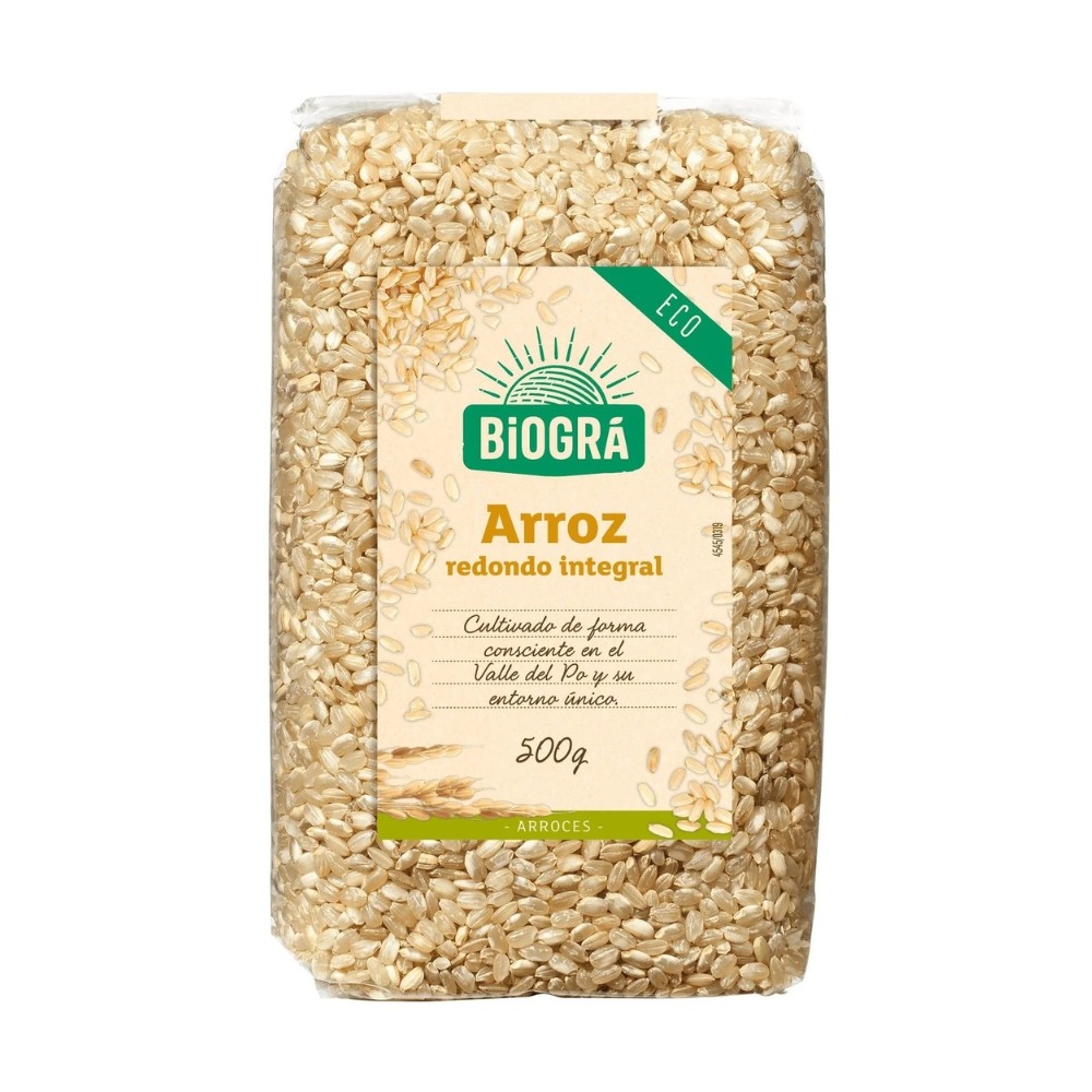 BIOGRA ARROZ REDONDO INTEGRAL BIO. 500GR.