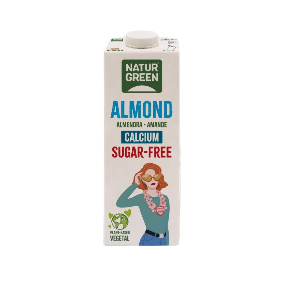 NATURGREEN BEBIDA ALMENDRA S/A CALCIO 1L
