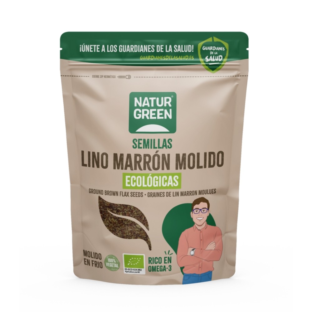 NATURGREEN LINO MARRON MOLIDO BIO.150GR.
