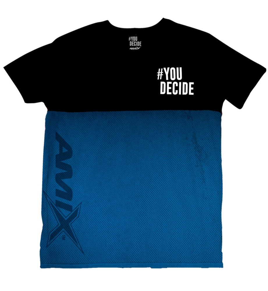 AMIX CAMISETA HOMBRE YOU DECIDE M.C.AZUL (L)