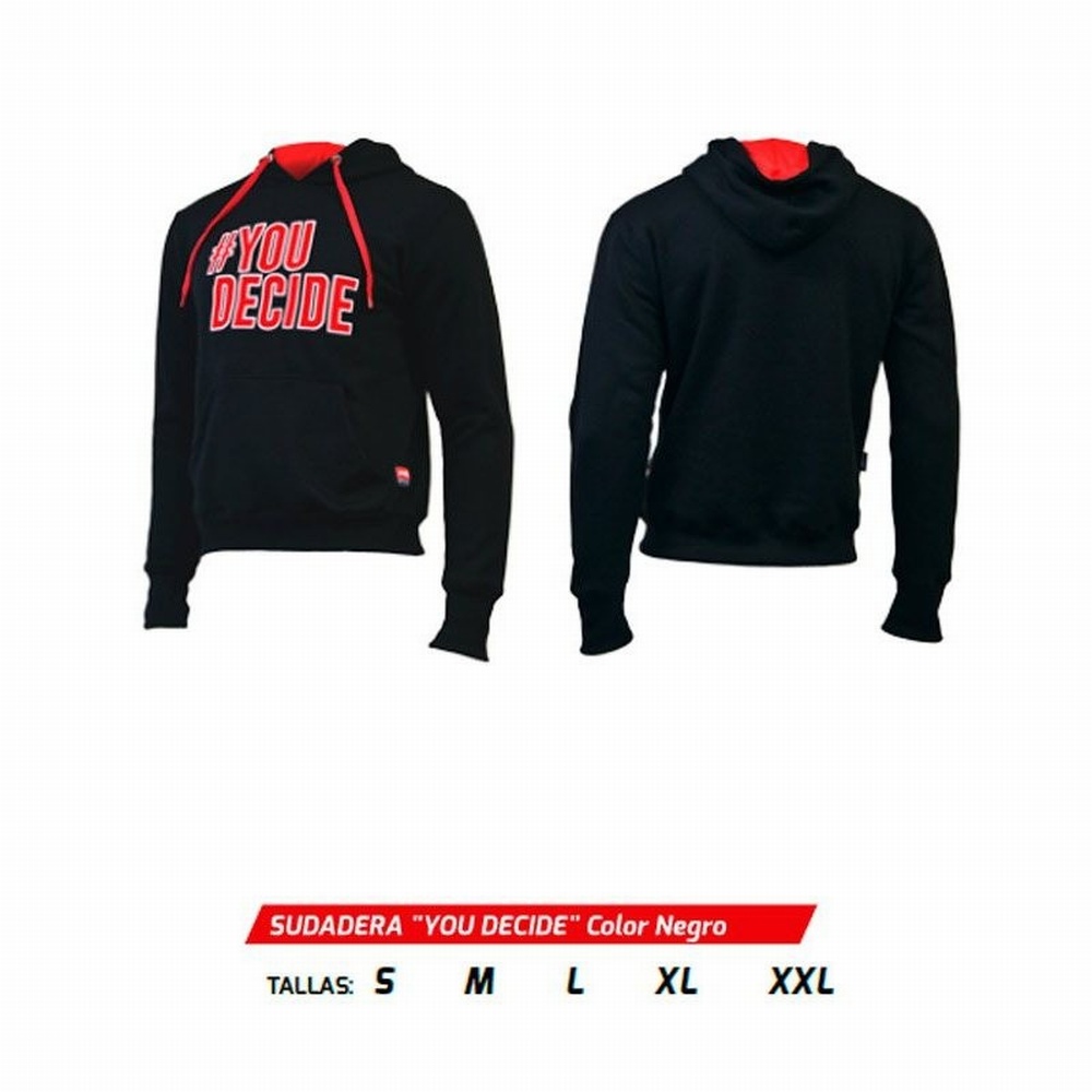 AMIX SUDADERA YOU DECIDE COLOR NEGRO TALLA-XXL