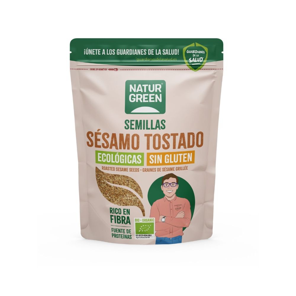 NATURGREEN SEMILLA SESAMO TOSTADO BIO.400GR.