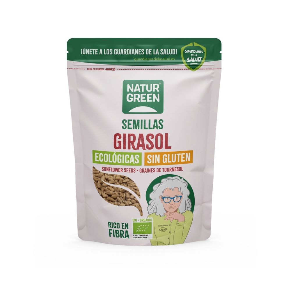 NATURGREEN SEMILLA GIRASOL BIO. 375GR.