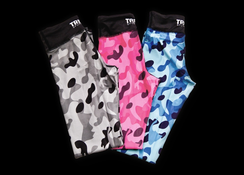 AMIX LEGGIN TREND FITNESS CAMUFLAJE AZUL (XXS)