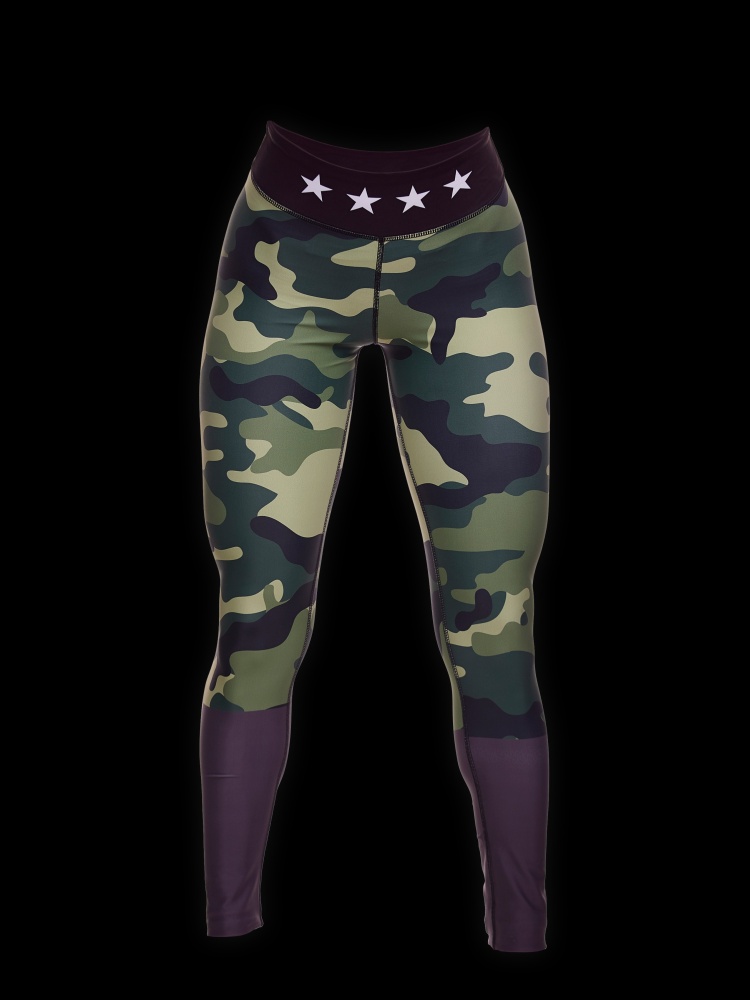 AMIX LEGGIN TREND FITNESS CAMUFLAJE NEGRO (XS)