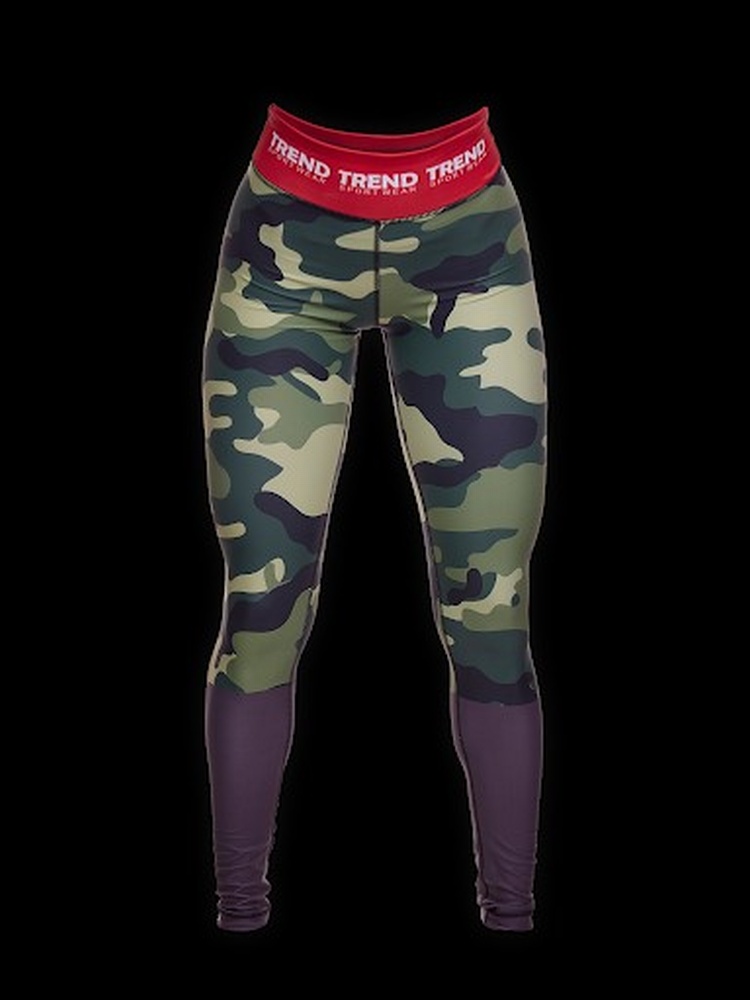 AMIX LEGGIN TREND FITNESS CAMUFLAJE ROJO (XS)
