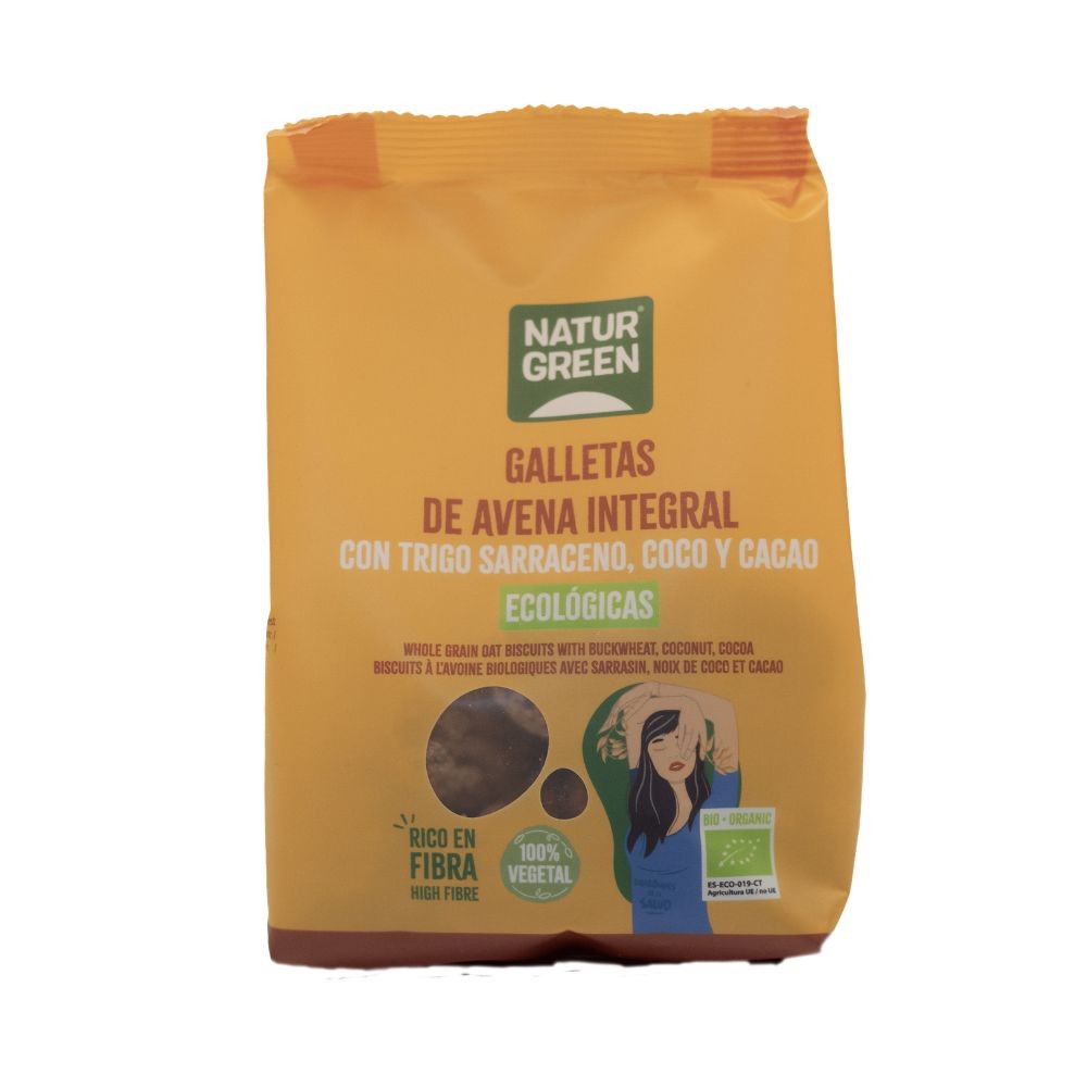 NATURGREEN GALLETA AV.INT TR.SARRAC-COCO-CAC 140G