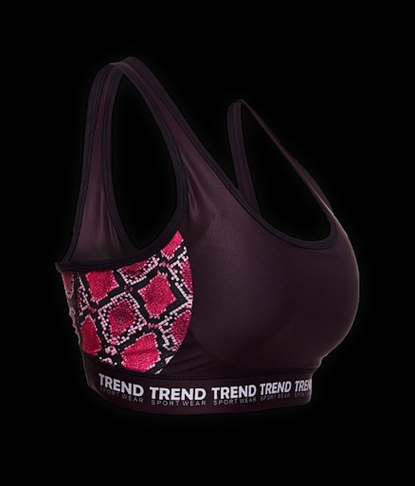 AMIX TOP TREND FITNESS SNAKE ROSA TALLA-S