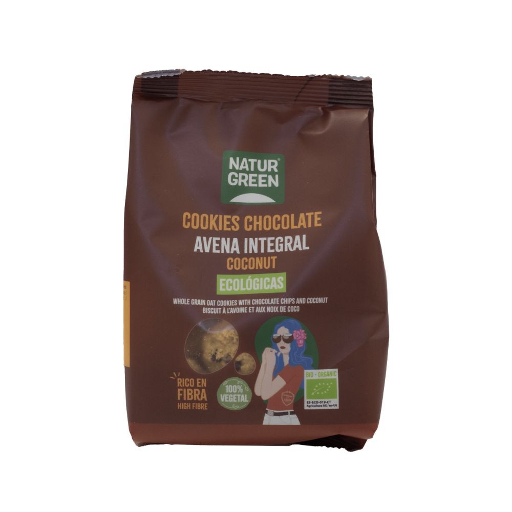 NATURGREEN COOKIES AVENA INTEGRAL CHOCO-COCO 140GR