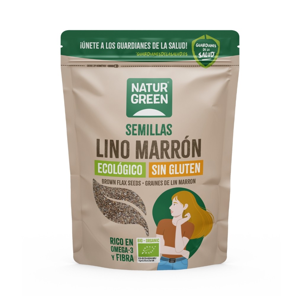 NATURGREEN LINO MARRON BIO. 500GR.