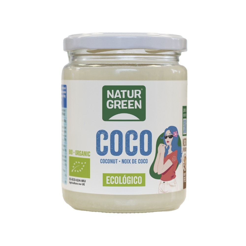 NATURGREEN GRASA DE COCO VIRGEN TARRO 400GR.