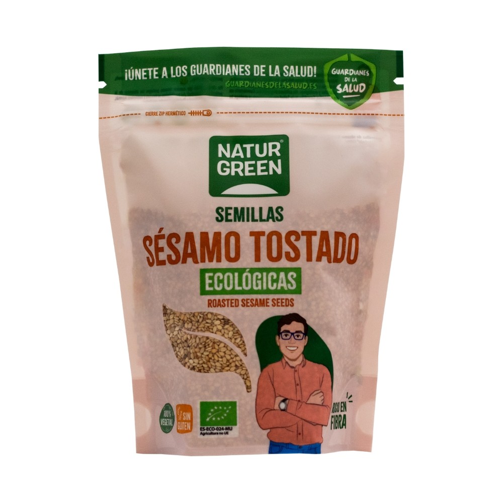 NATURGREEN SEMILLA SESAMO TOSTADO BIO. 225GR.