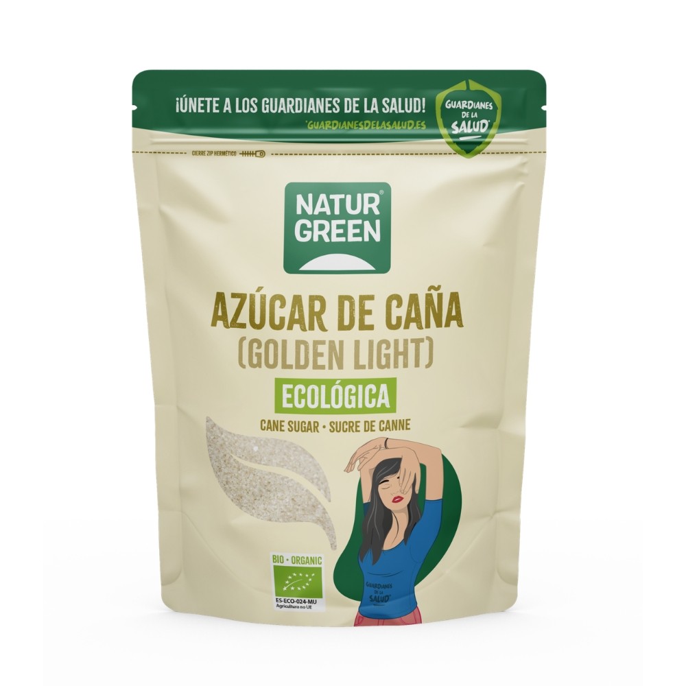 NATURGREEN AZUCAR CAÑA BIO.(GOLDEN LIGHT)500GR.