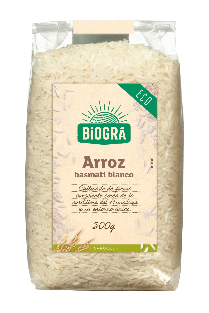 BIOGRA ARROZ BASMATI BLANCO BIO. 500GR.