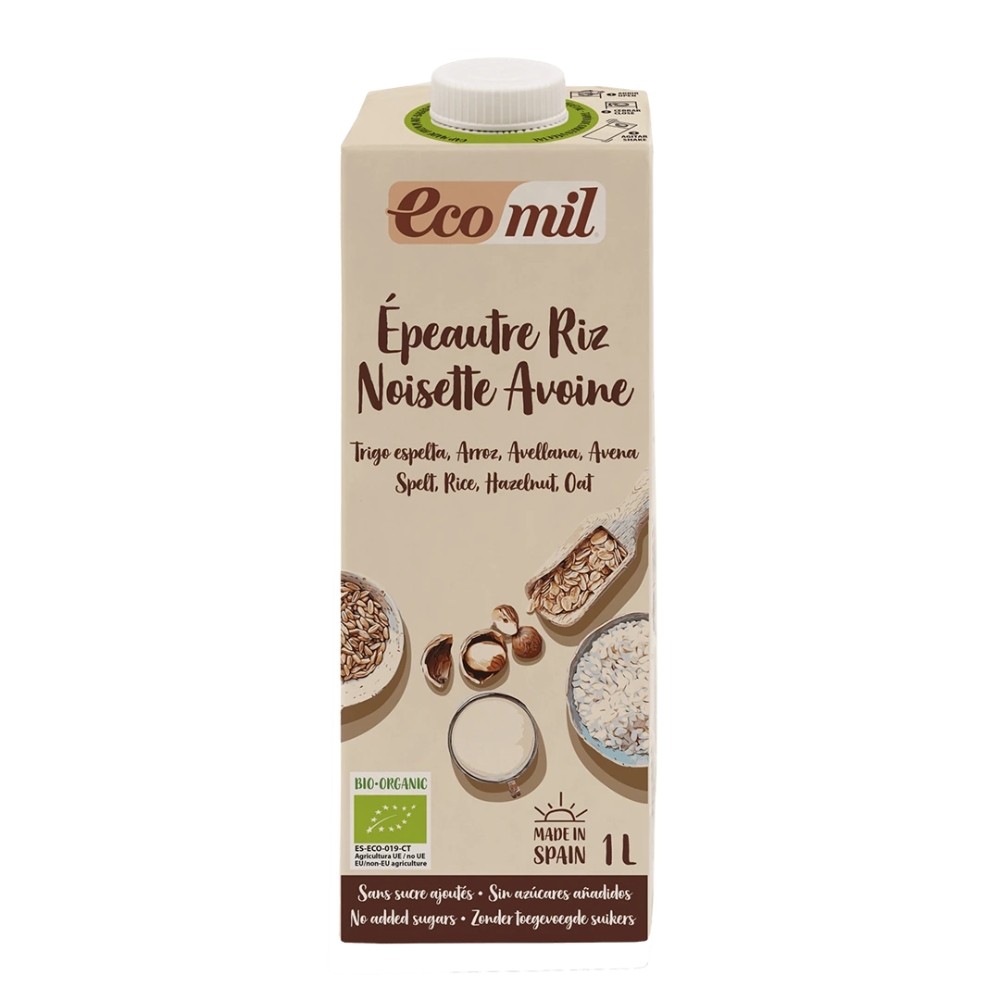 ECOMIL ESPELTA ARROZ AVELLANA AVENA BRICK 1L