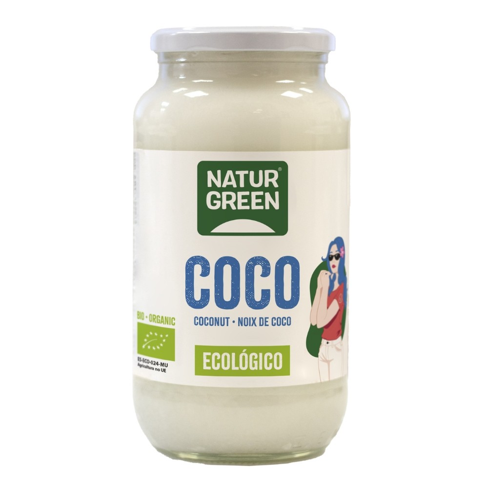 NATURGREEN ACEITE COCO VIRGEN TARRO 800GR.