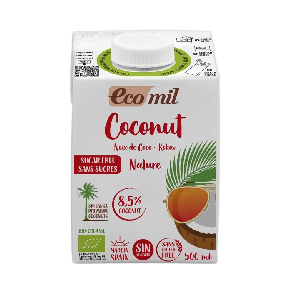 ECOMIL COCO NATURE BRICK 500ML.
