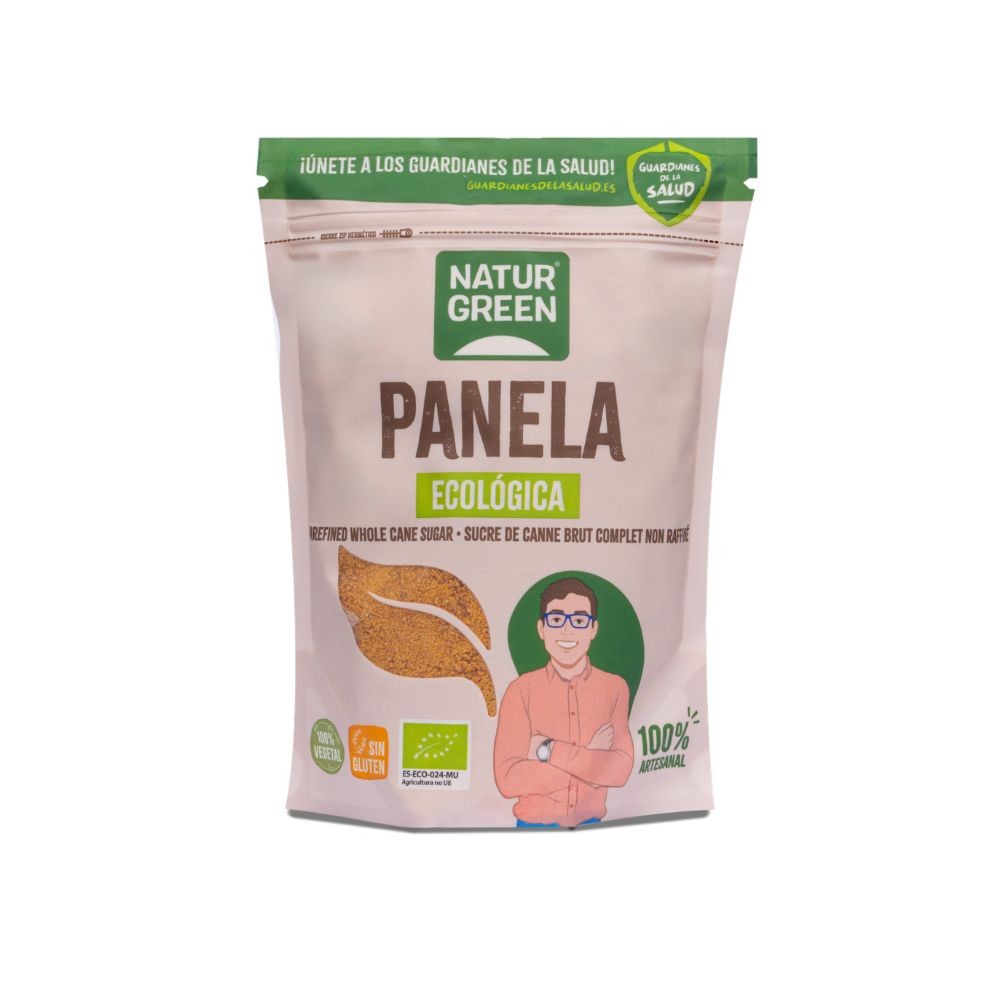 NATURGREEN PANELA (AZUCAR CAÑA CRIST.)BIO.500GR.