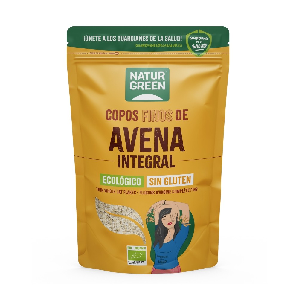 NATURGREEN COPOS AVENA FINOS S/GLUT.BIO. 1KG.