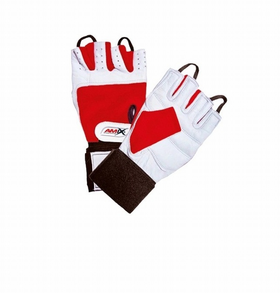 AMIX GUANTES MUÑEQUERA ROJO BLANCO TALLA - S