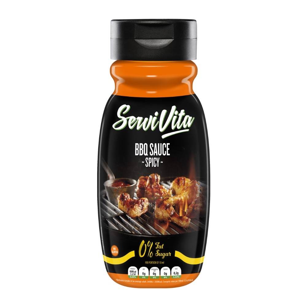 SERVIVITA SALSA ZERO 320ML BARBACOA PICANTE