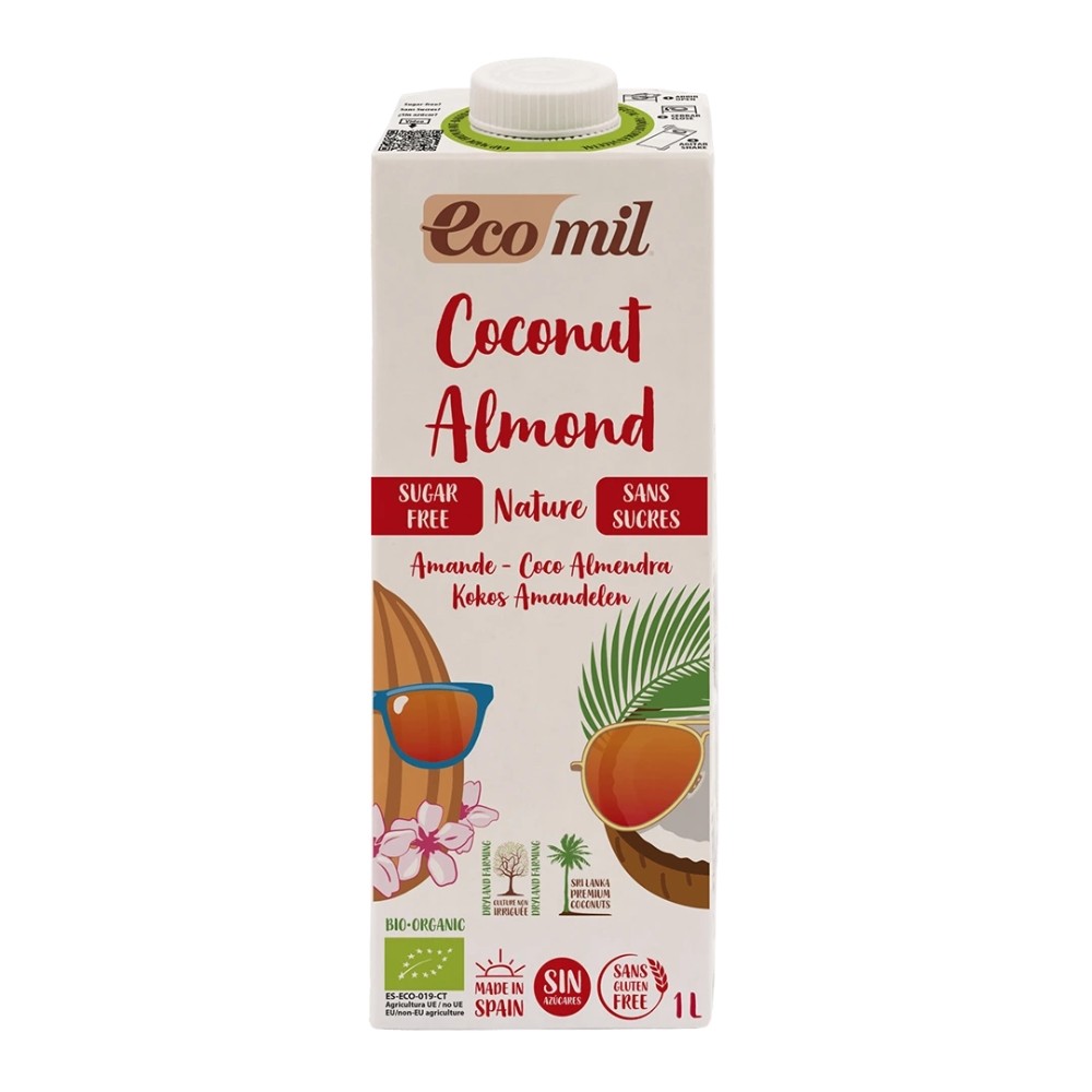 ECOMIL COCO ALMENDRA NATURE BRICK 1L
