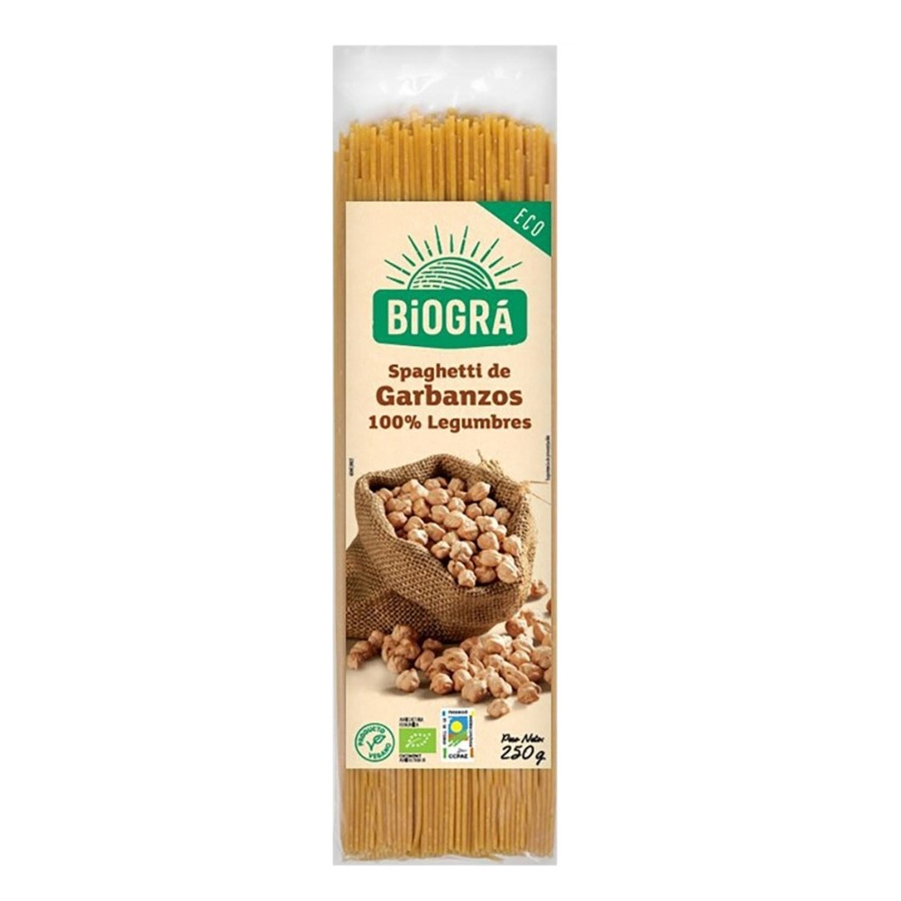 BIOGRA SPAGUETTI LEG.GARBANZOS BIO 250GR.