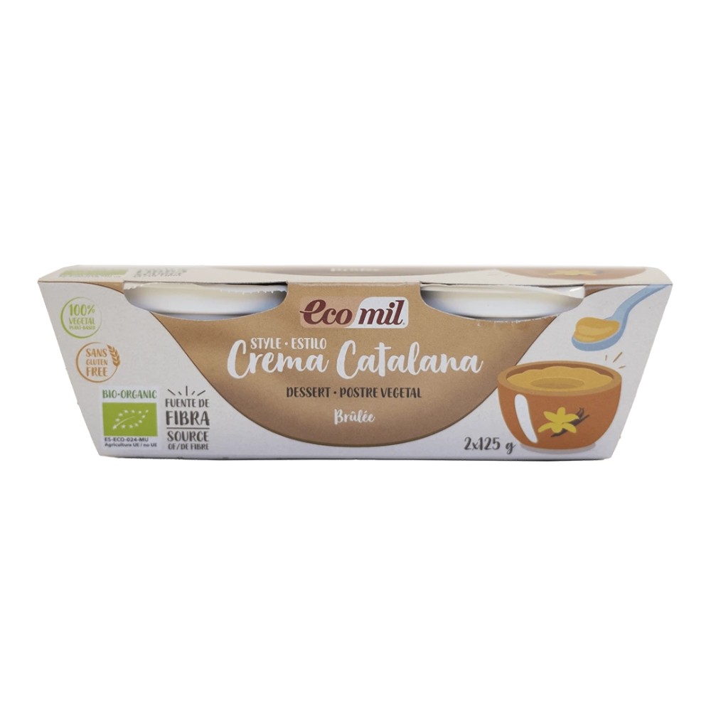 ECOMIL POSTRE CREMA CATALANA BIO. 2X125