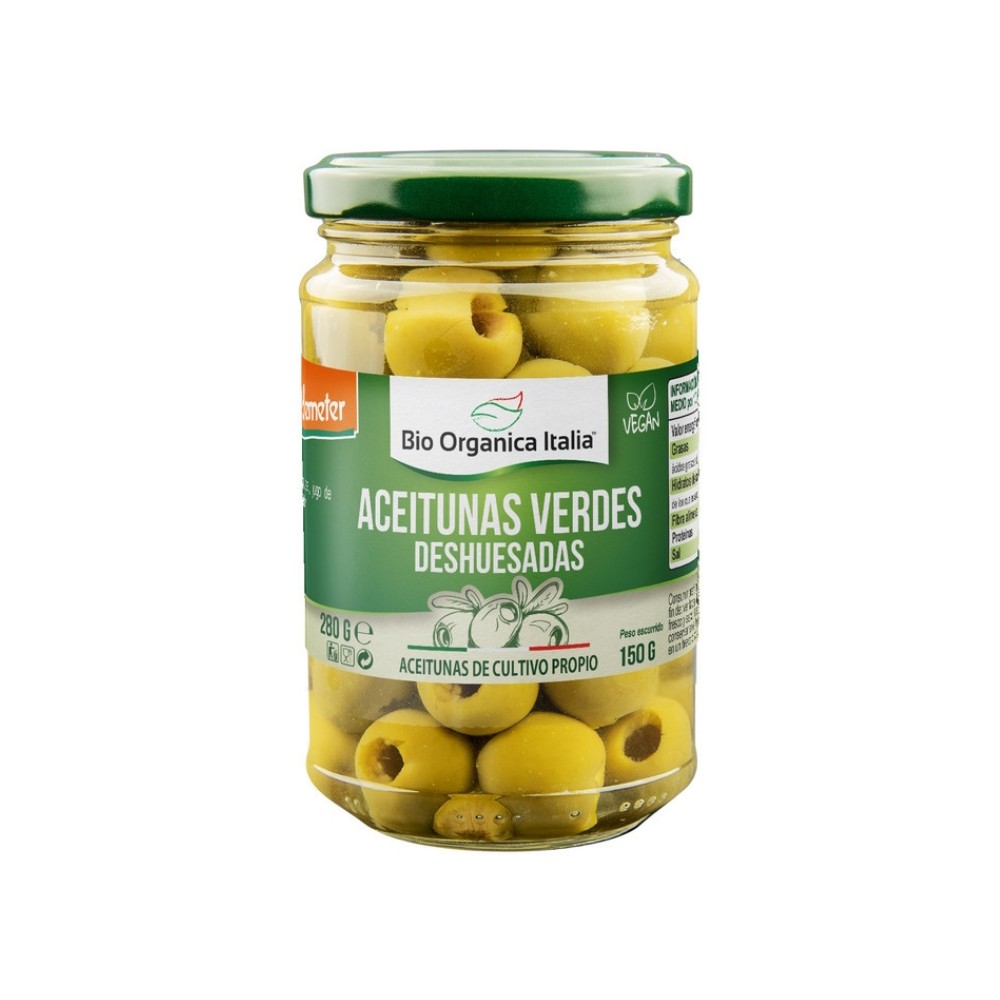 BIO ORGANICA ITALIA ACEITUNA VERDE DESHUE.BIO 280G