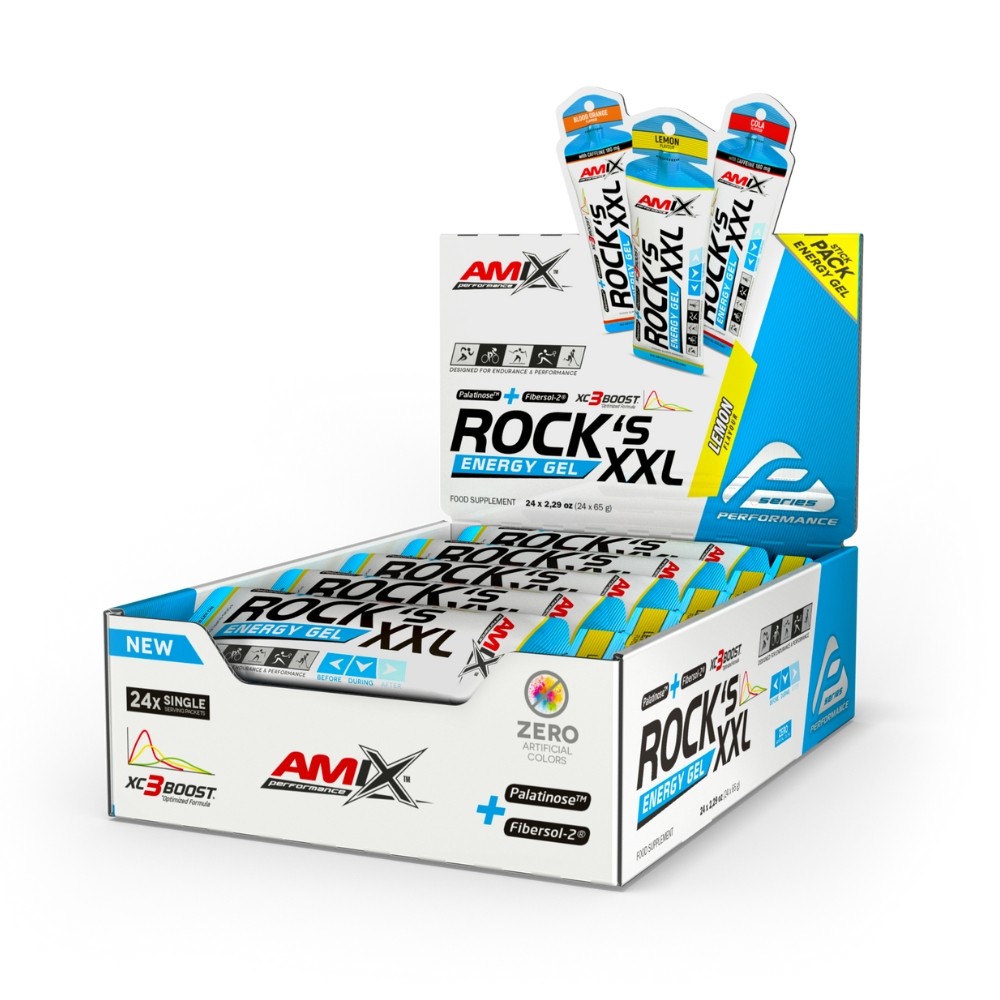 AMIX PERF GEL ROCK,S XXL S/CAFEINA 24X65GR LIMON