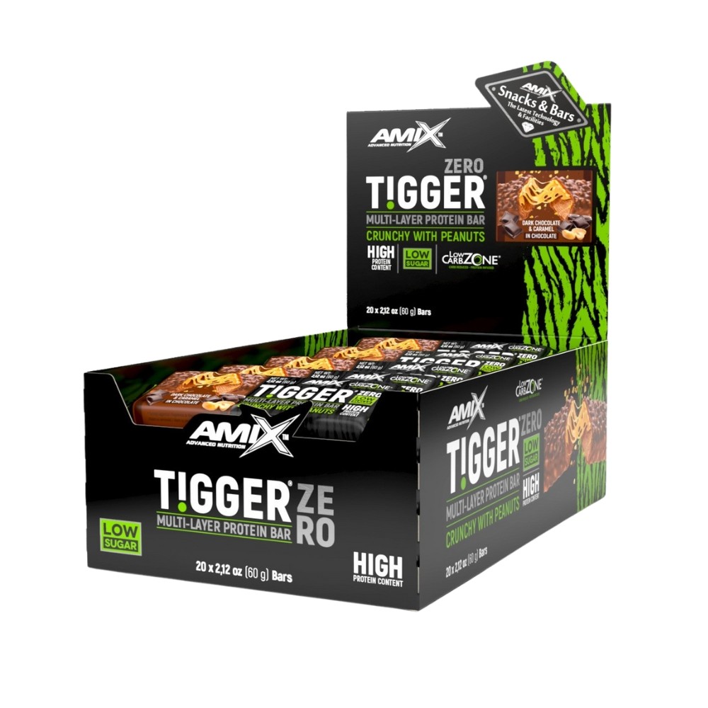 AMIX BARRITAS TIGGERZERO PROTEIN 20x60G CHOCO-CARA