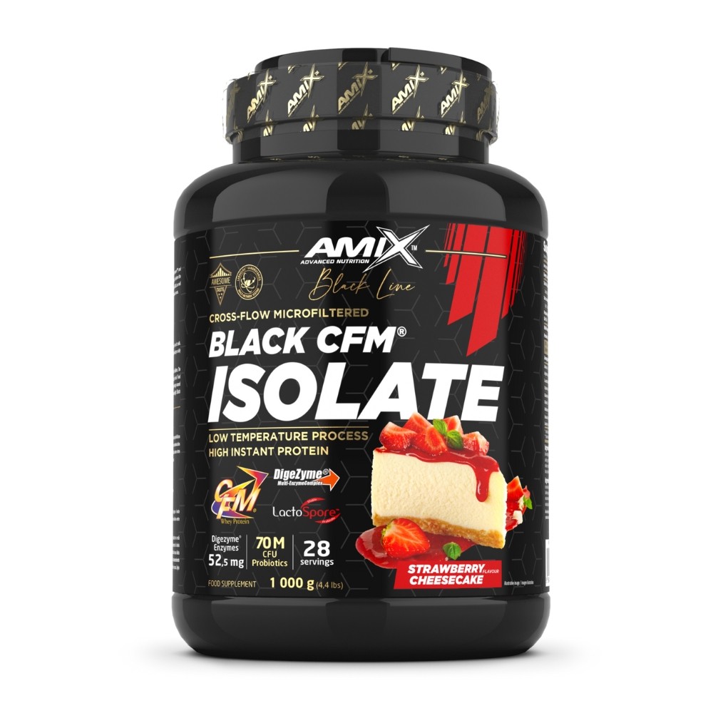 AMIX BLACK CFM ISOLATE 1KG FRESA -TARTA DE QUESO