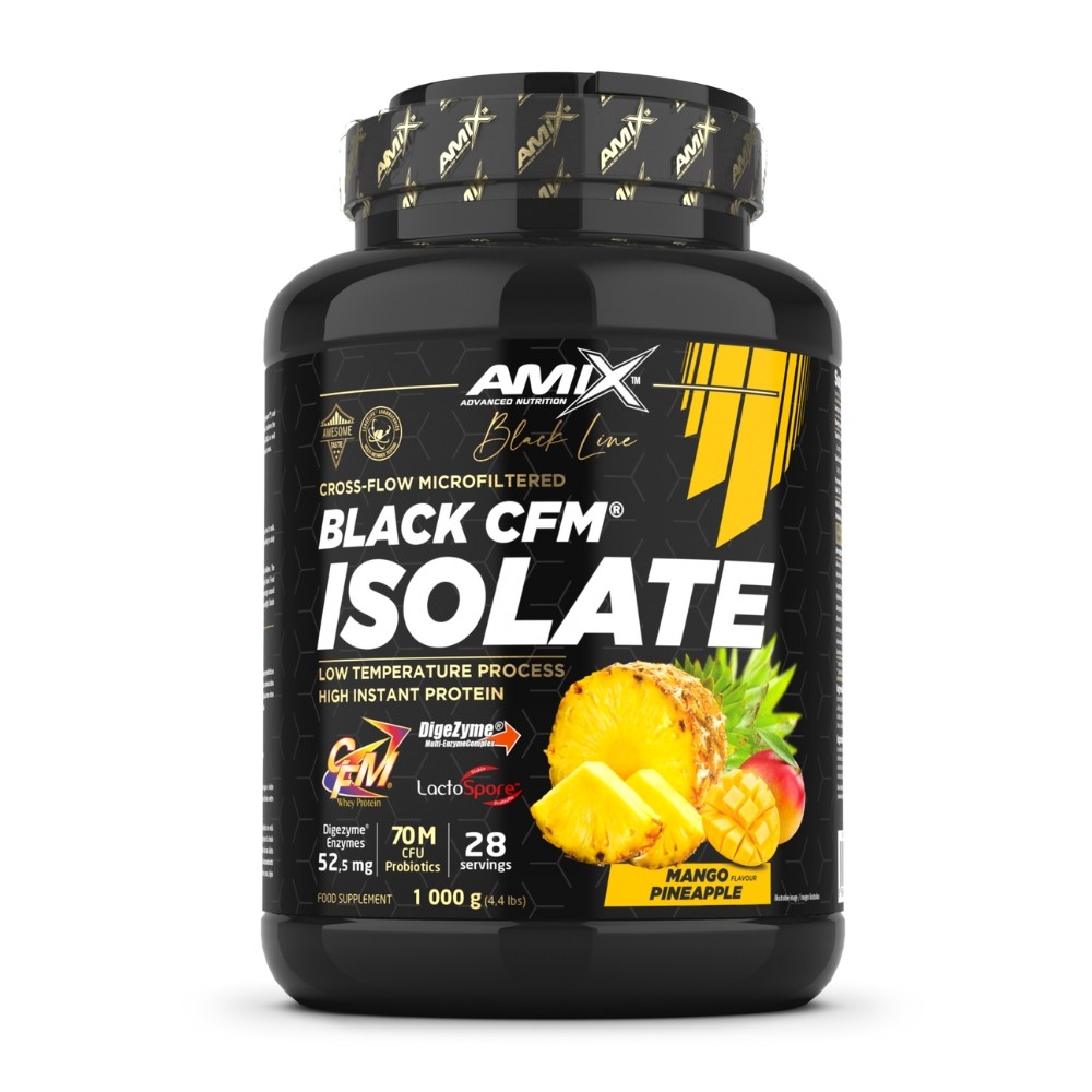 AMIX BLACK CFM ISOLATE 1KG MANGO - PIÑA