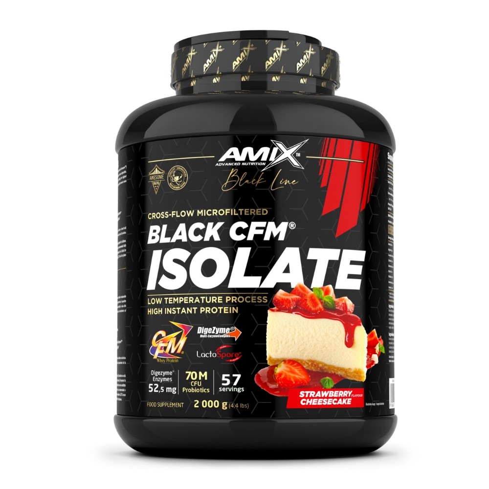 AMIX BLACK CFM ISOLATE 2KG FRESA - TARTA DE QUESO