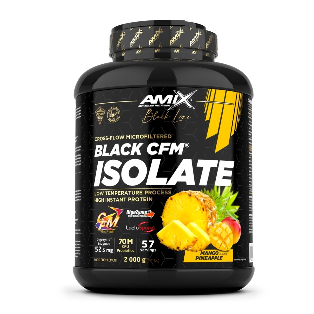 AMIX BLACK CFM ISOLATE 2KG MANGO - PIÑA