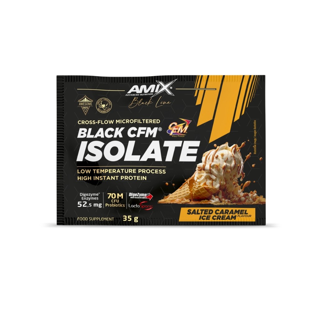 AMIX UNIDOSIS BLACK CFM ISO.35GR. CARAMELO SALADO