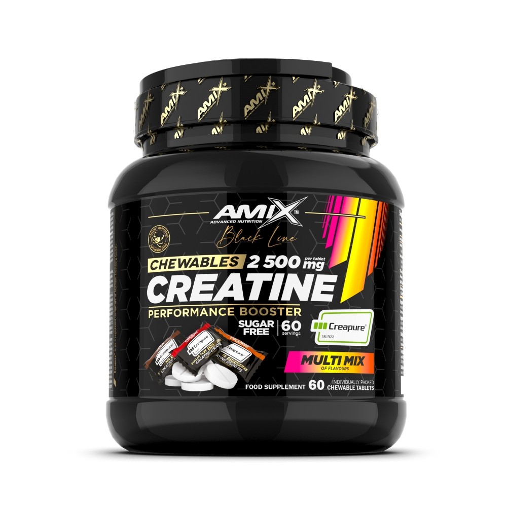 AMIX BLACK CREATINE CREAPURE MASTICABLE 60TAB MIX