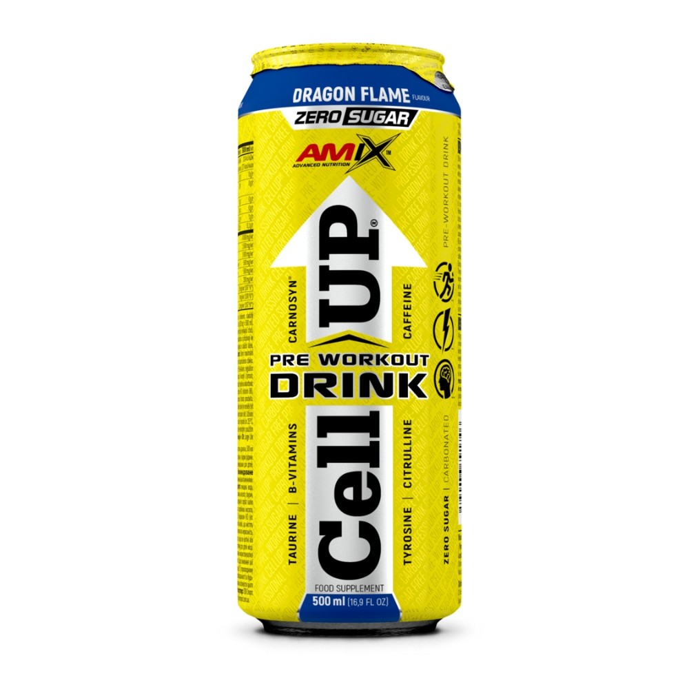 AMIX PRO CELL UP PRE-WORK DRINK 500ML DRAGON FLAME