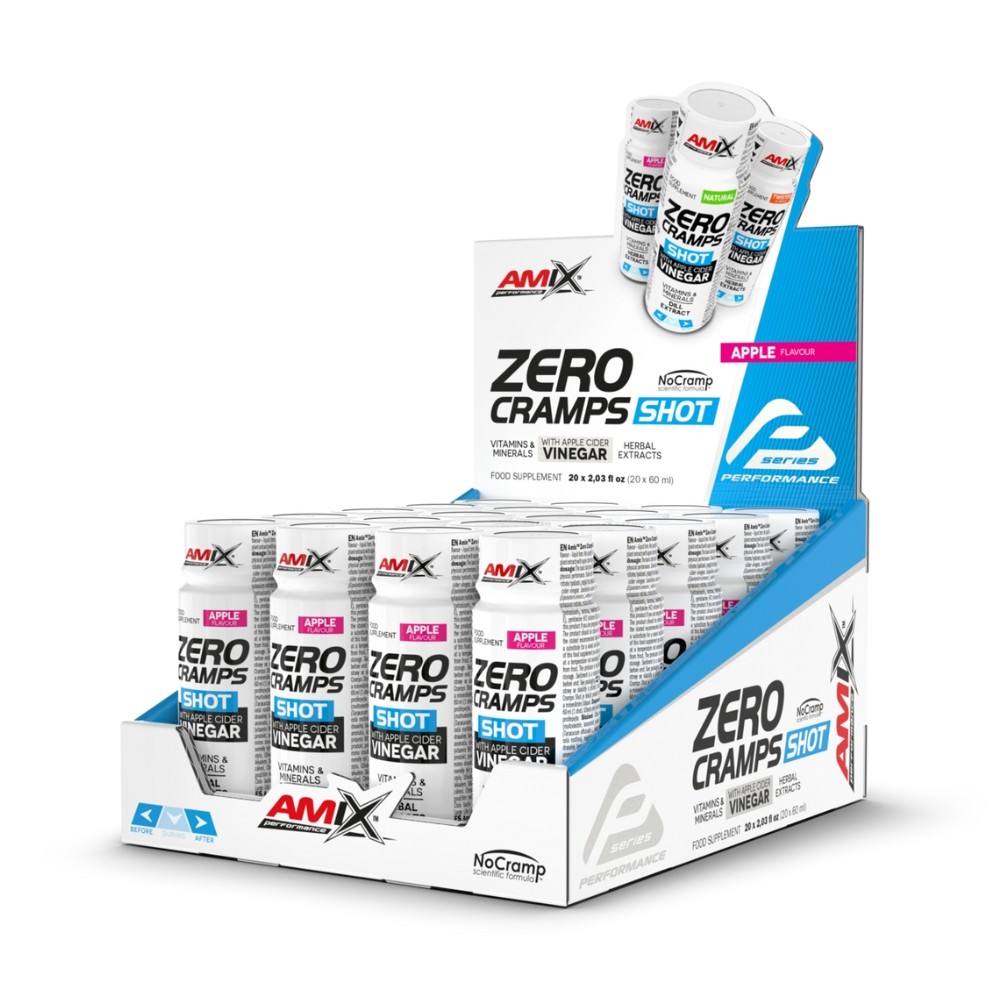 AMIX PERFORMANCE ZERO CRAMPS SHOT 20X60ML MANZANA