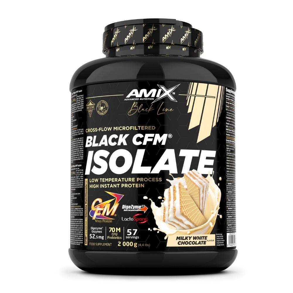 AMIX BLACK CFM ISOLATE 2KG LECHE & CHOCO BLANCO