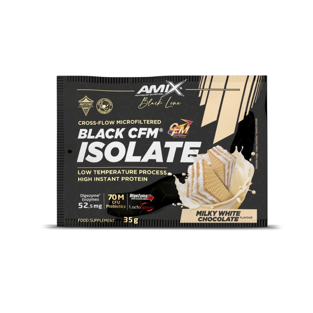 AMIX UNIDOSIS BLACK CFM ISO.35GR. LECHE CHOCO BCO.