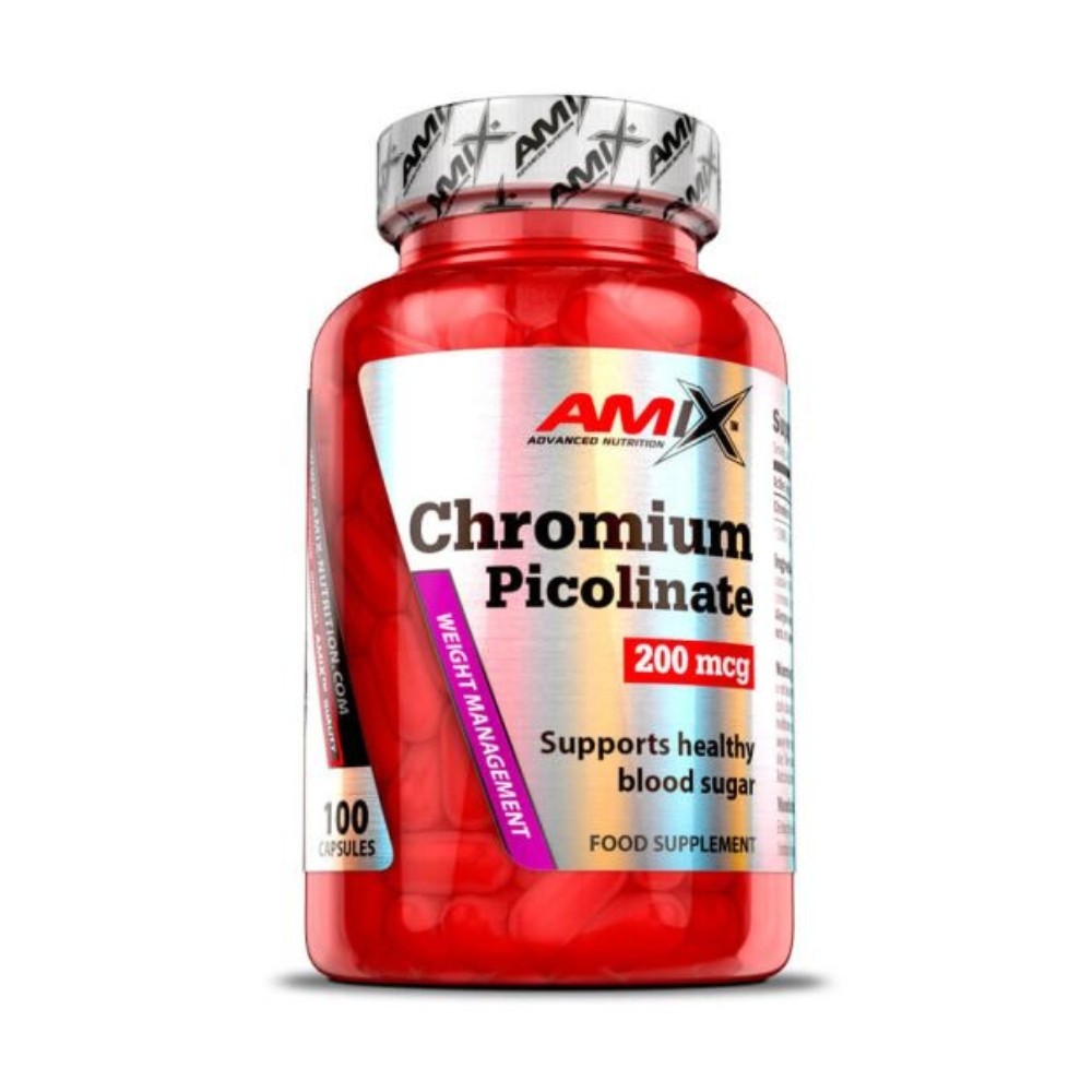 AMIX CHROMIUM PICOLINATE 200 MCG 100CAP.