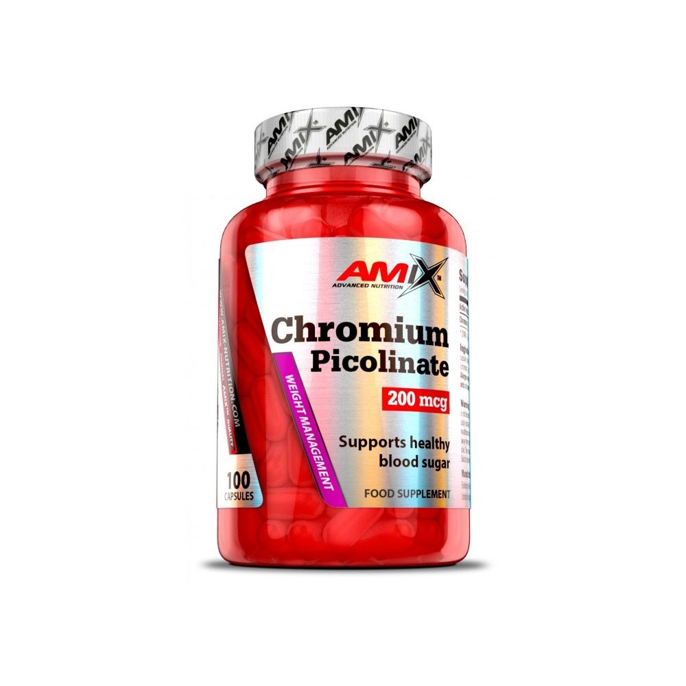 AMIX CHROMIUM PICOLINATE 200 MCG 100CAP.