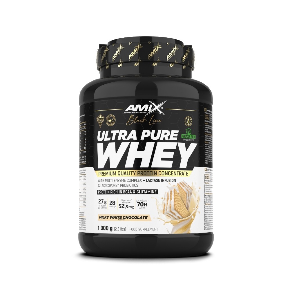 AMIX BLACK ULTRA PURE WHEY 1KG LECHE & CHOCO BLANC