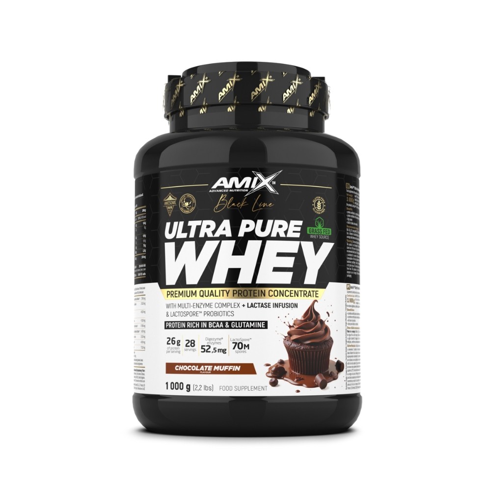 AMIX BLACK ULTRA PURE WHEY 1KG CHOCOLATE MUFFIN