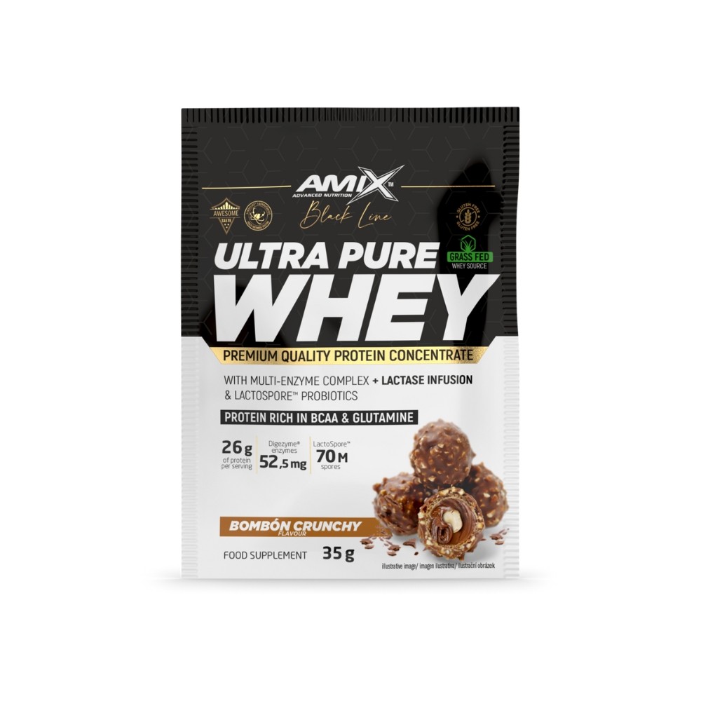 AMIX UNIDOSIS BLACK ULTRA P.WHEY 35GR. BOMBON CRUJ