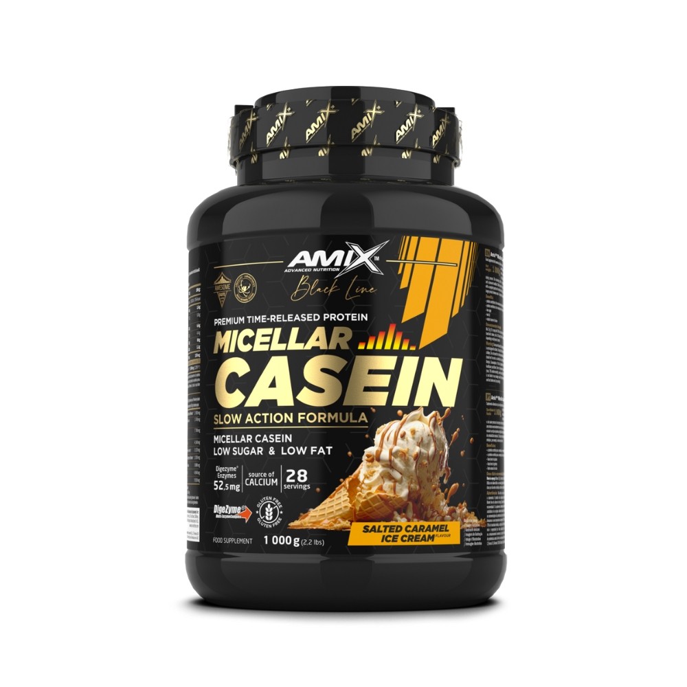 AMIX BLACK MICELLAR CASEIN 1KG CARAMELO SALADO